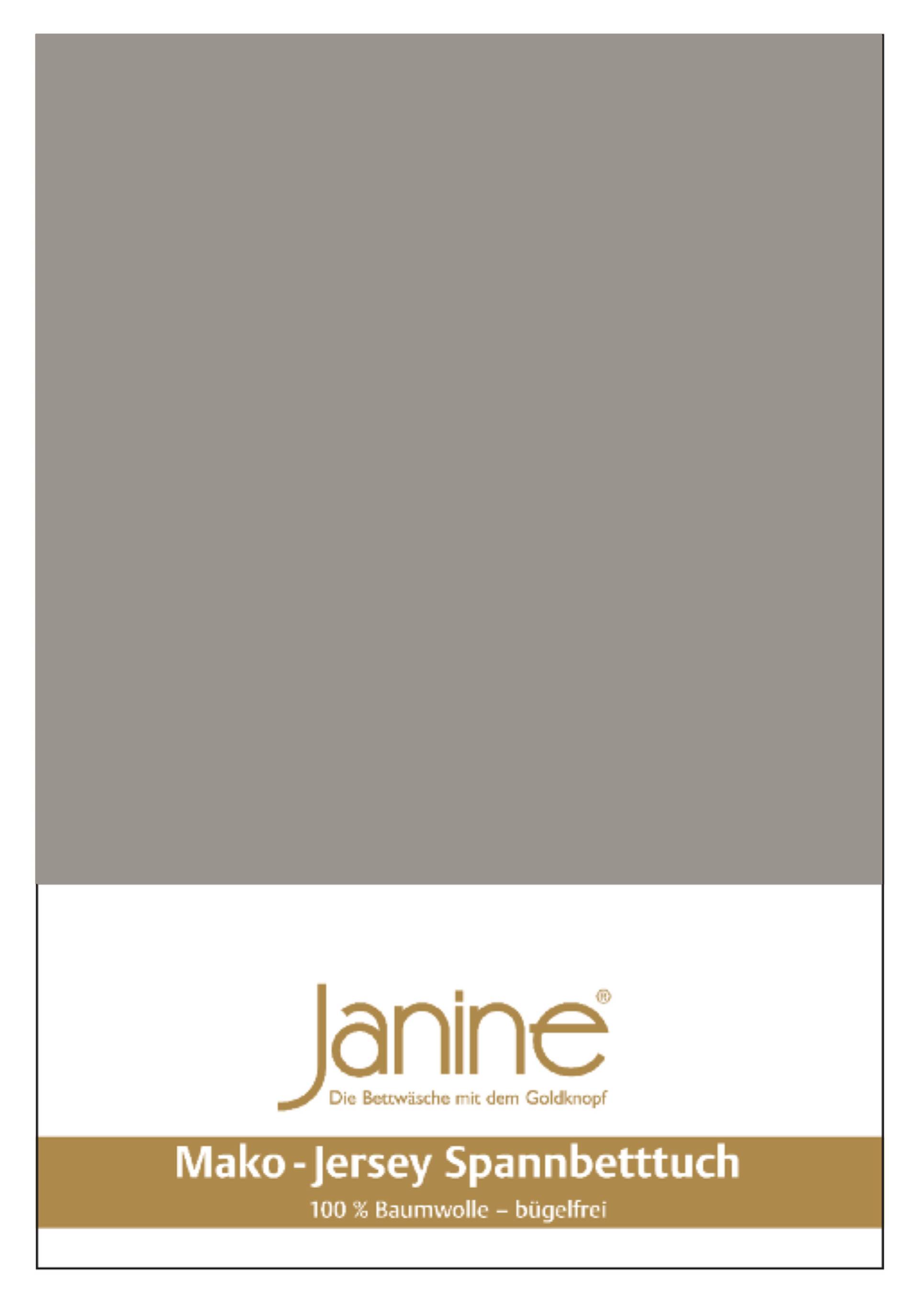 Janine Mako Jersey Spannbetttuch Bettlaken 180 - 200 x 200 cm OVP 5007 77 vulkan Janine Mako Jersey Spannbetttuch Bettlaken 180 - 200 x 200 cm OVP 5007 77 vulkan von Janine Design GmbH