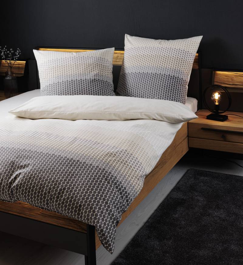 Janine Design Bettwäsche 155x220cm PALERMO in Farbe Graubeige von Janine Design