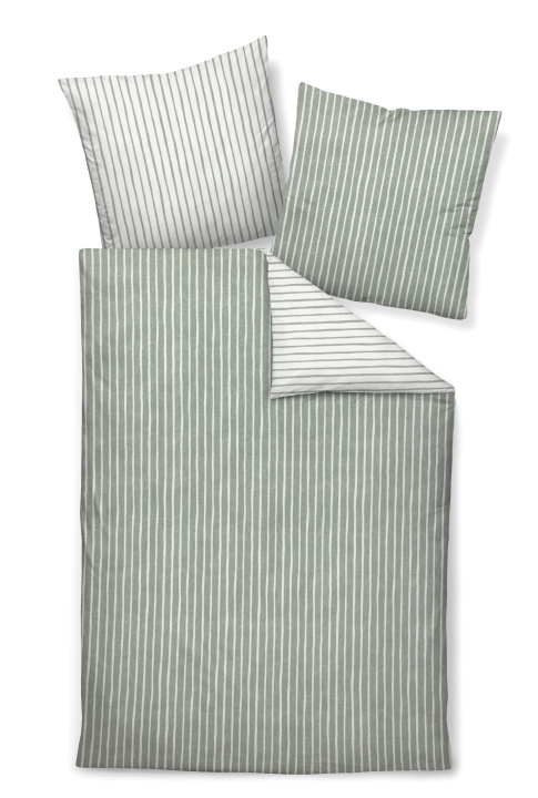 Janine Design Bettwäsche DAVOS ca. 135x200cm in Farbe salbeigrün von Janine Design