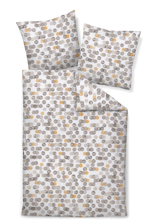 Janine Design Bettwäsche DAVOS ca. 155x220cm in Farbe greige ockergelb von Janine Design