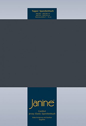 Janine 5001 Topper-Spannbetttuch Elastic 140/200 bis 160/220 cm Titan Fb. 78 von Janine