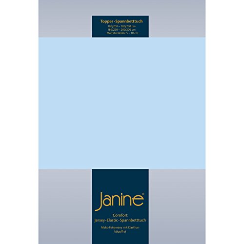 Janine 5001 Topper-Spannbetttuch Elastic 180/200 bis 200/220 cm hellblau Fb. 12 Janine 5001 Topper-Spannbetttuch Elastic 180/200 bis 200/220 cm hellblau Fb. 12 von Janine