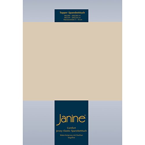 Janine 5001 Topper-Spannbetttuch Elastic 180/200 bis 200/220 cm Sand Fb. 29 Janine 5001 Topper-Spannbetttuch Elastic 180/200 bis 200/220 cm Sand Fb. 29 von Janine