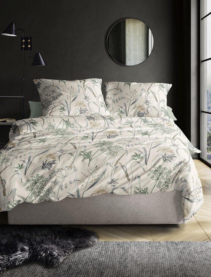 Janine Bettwäsche Biber 1 Deckenbezug 135x200 cm + 1 Kissenbezug 80x80 cm natur, Biber, 2 teilig, Warme Biber Flanell Bettwäsche Herbst Winter kuschelig weich Bieber von Janine