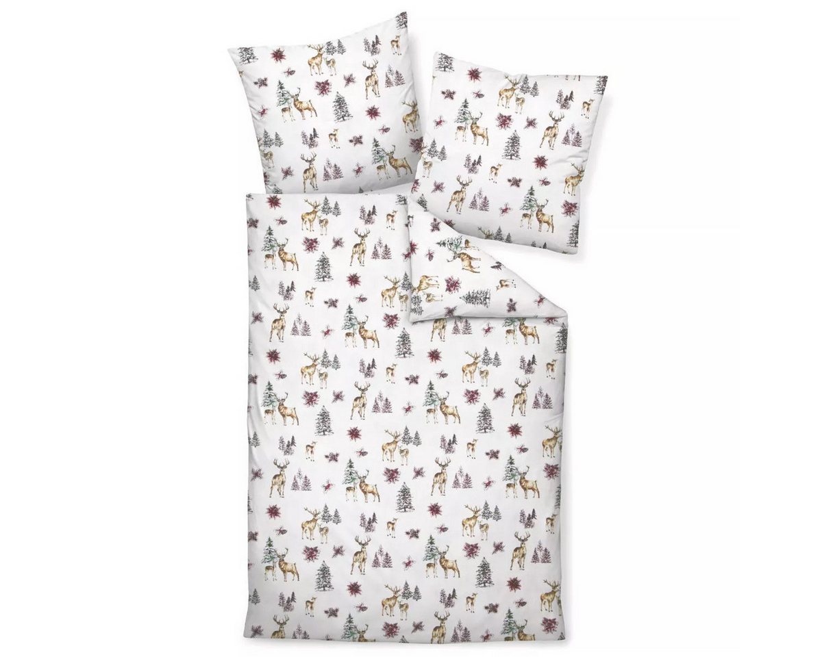 Janine Bettwäsche Janine Biber Bettwäsche Davos 155x220 Rehe Hirsch Bäume Winter 65150-, Biber, 2 teilig Janine Bettwäsche Janine Biber Bettwäsche Davos 155x220 Rehe Hirsch Bäume Winter 65150-, Biber, 2 teilig von Janine