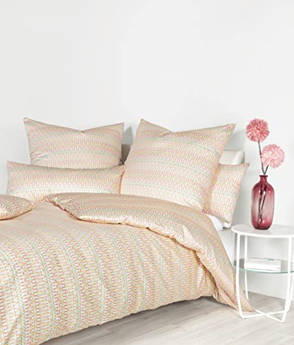 Janine Bettwäsche Mako-Satin Milano 135x200 cm + 80x80 cm Multicolor Minze Fuchsia Janine Bettwäsche Mako-Satin Milano 135x200 cm + 80x80 cm Multicolor Minze Fuchsia von Janine