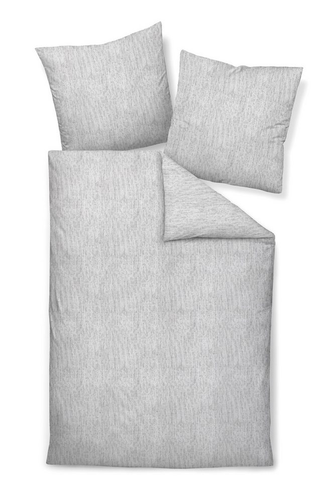 Janine Bettwäsche Soft-Cotton, Baumwolle, 2 teilig, melierte Streifenoptik, natur Janine Bettwäsche Soft-Cotton, Baumwolle, 2 teilig, melierte Streifenoptik, natur von Janine