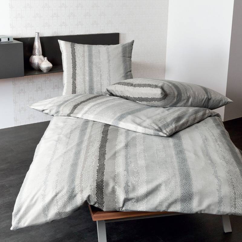 Janine Biber 1B-Bettwäsche 135x200 Davos 65042-08 Streifen platin beige Janine Biber 1B-Bettwäsche 135x200 Davos 65042-08 Streifen platin beige von Janine Design GmbH