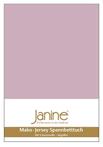 Janine Design Topper Comfort Jersey Spannbetttuch Altrose, 140x200 cm - 160x220 cm von Janine