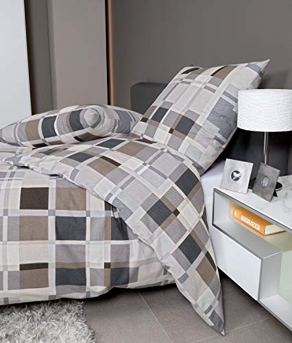 Janine Feinbiber Bettwäsche Davos 65077-08 Silber Graphit Taupe 1 Bettbezug 135 x 200 cm + 1 Kissenbezug 80 x 80 cm Janine Feinbiber Bettwäsche Davos 65077-08 Silber Graphit Taupe 1 Bettbezug 135 x 200 cm + 1 Kissenbezug 80 x 80 cm von Janine