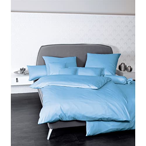 Janine Kissenbezug Mako Satin Kissenhülle Uni Colors 40 x 60 cm hellblau Janine Kissenbezug Mako Satin Kissenhülle Uni Colors 40 x 60 cm hellblau von Janine