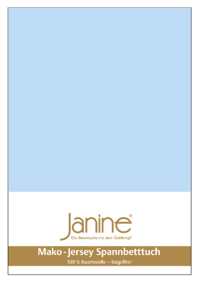 Janine Mako Jersey Spannbetttuch Bettlaken 140-160x200 cm OVP 5007 12 hellblau Janine Mako Jersey Spannbetttuch Bettlaken 140-160x200 cm OVP 5007 12 hellblau von Janine Design GmbH