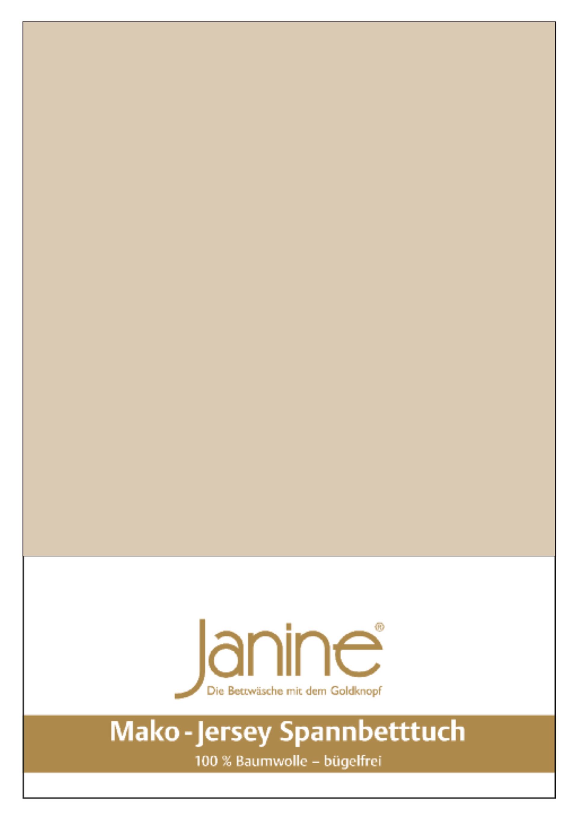 Janine Mako Jersey Spannbetttuch Bettlaken 140-160x200 cm OVP 5007 29 sand Janine Mako Jersey Spannbetttuch Bettlaken 140-160x200 cm OVP 5007 29 sand von Janine Design GmbH