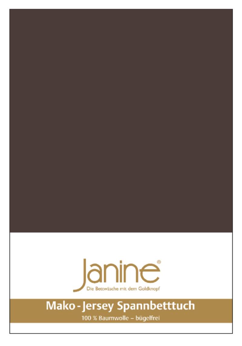 Janine Mako Jersey Spannbetttuch Bettlaken 140-160x200 cm OVP 5007 87 dunkelbraun Janine Mako Jersey Spannbetttuch Bettlaken 140-160x200 cm OVP 5007 87 dunkelbraun von Janine Design GmbH