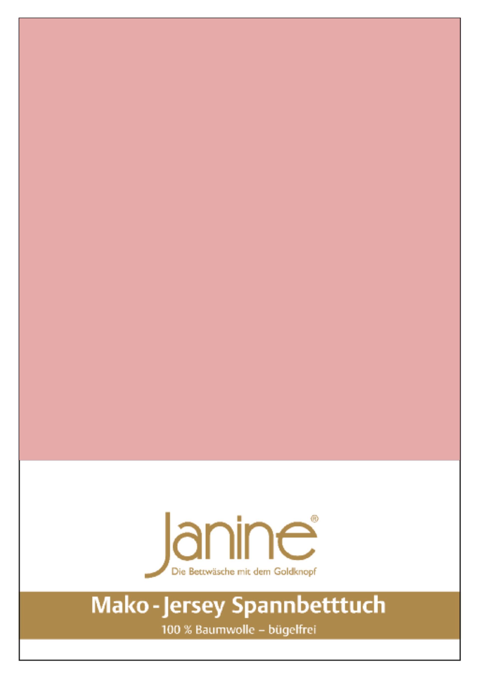 Janine Mako Jersey Spannbetttuch Bettlaken 180 - 200 x 200 cm OVP 5007 31 zartmauve Janine Mako Jersey Spannbetttuch Bettlaken 180 - 200 x 200 cm OVP 5007 31 zartmauve von Janine Design GmbH