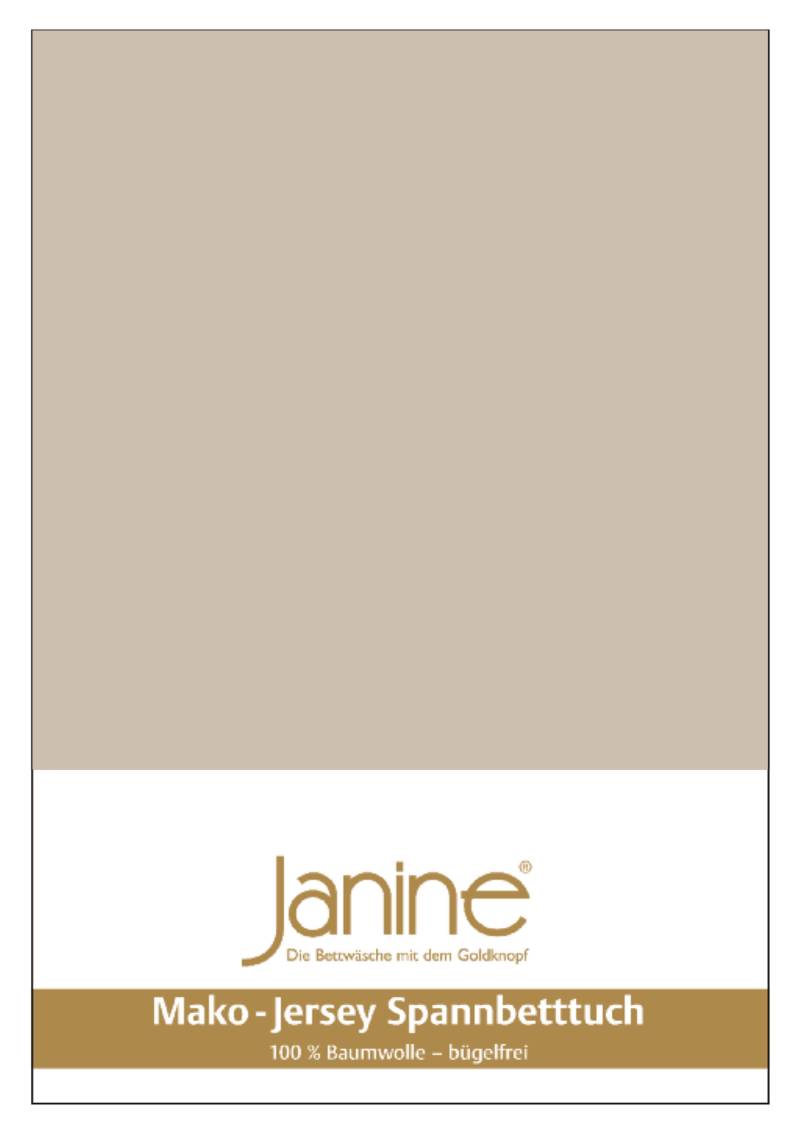 Janine Mako Jersey Spannbetttuch Bettlaken 180 - 200 x 200 cm OVP 5007 19 naturell Janine Mako Jersey Spannbetttuch Bettlaken 180 - 200 x 200 cm OVP 5007 19 naturell von Janine Design GmbH