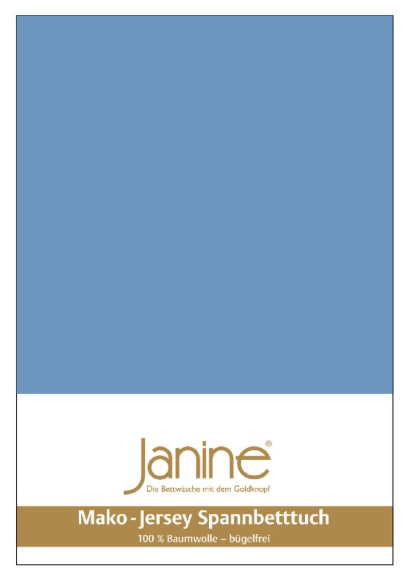Janine Mako Jersey Spannbetttuch Bettlaken 90 x 190 cm - 100 x 200 cm OVP 5007 42 blau Janine Mako Jersey Spannbetttuch Bettlaken 90 x 190 cm - 100 x 200 cm OVP 5007 42 blau von Janine Design GmbH