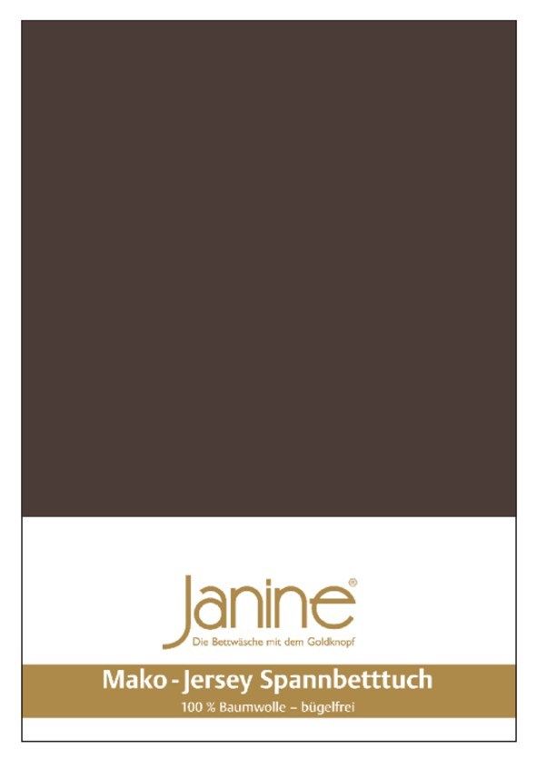 Janine Mako-Jersey Spannbetttuch Spannbettlaken 100% naturreine Baumwolle 180-200cm x 200cm 87 dunkelbraun Janine Mako-Jersey Spannbetttuch Spannbettlaken 100% naturreine Baumwolle 180-200cm x 200cm 87 dunkelbraun von Janine Design GmbH