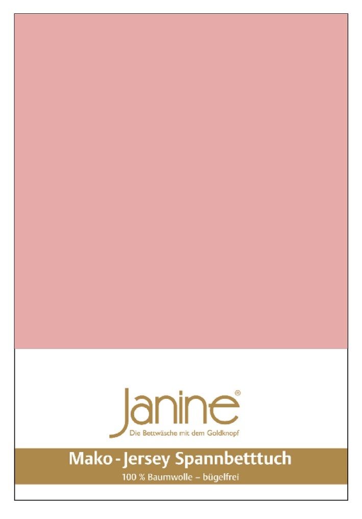 Janine Mako-Jersey Spannbetttuch Spannbettlaken 100% naturreine Baumwolle 180-200cm x 200cm 31 zartmauve Janine Mako-Jersey Spannbetttuch Spannbettlaken 100% naturreine Baumwolle 180-200cm x 200cm 31 zartmauve von Janine Design GmbH