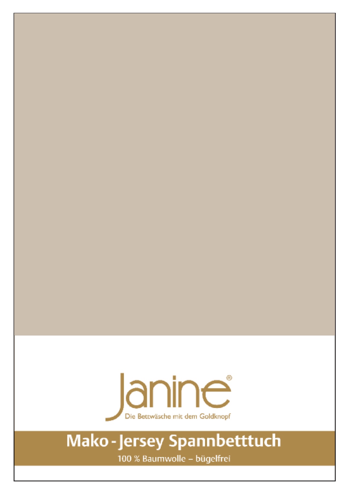 Janine Mako-Jersey Spannbetttuch Spannbettlaken 100% naturreine Baumwolle 19 naturell 90-100cm x 190-200cm Janine Mako-Jersey Spannbetttuch Spannbettlaken 100% naturreine Baumwolle 19 naturell 90-100cm x 190-200cm von Janine Design GmbH