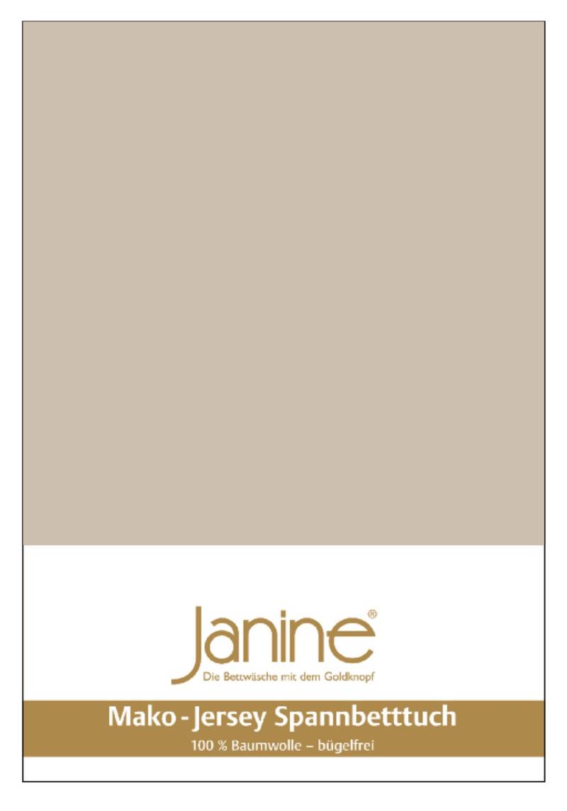 Janine Mako-Jersey Spannbetttuch Spannbettlaken 100% naturreine Baumwolle 19 naturell 90-100cm x 190-200cm Janine Mako-Jersey Spannbetttuch Spannbettlaken 100% naturreine Baumwolle 19 naturell 90-100cm x 190-200cm von Janine Design GmbH