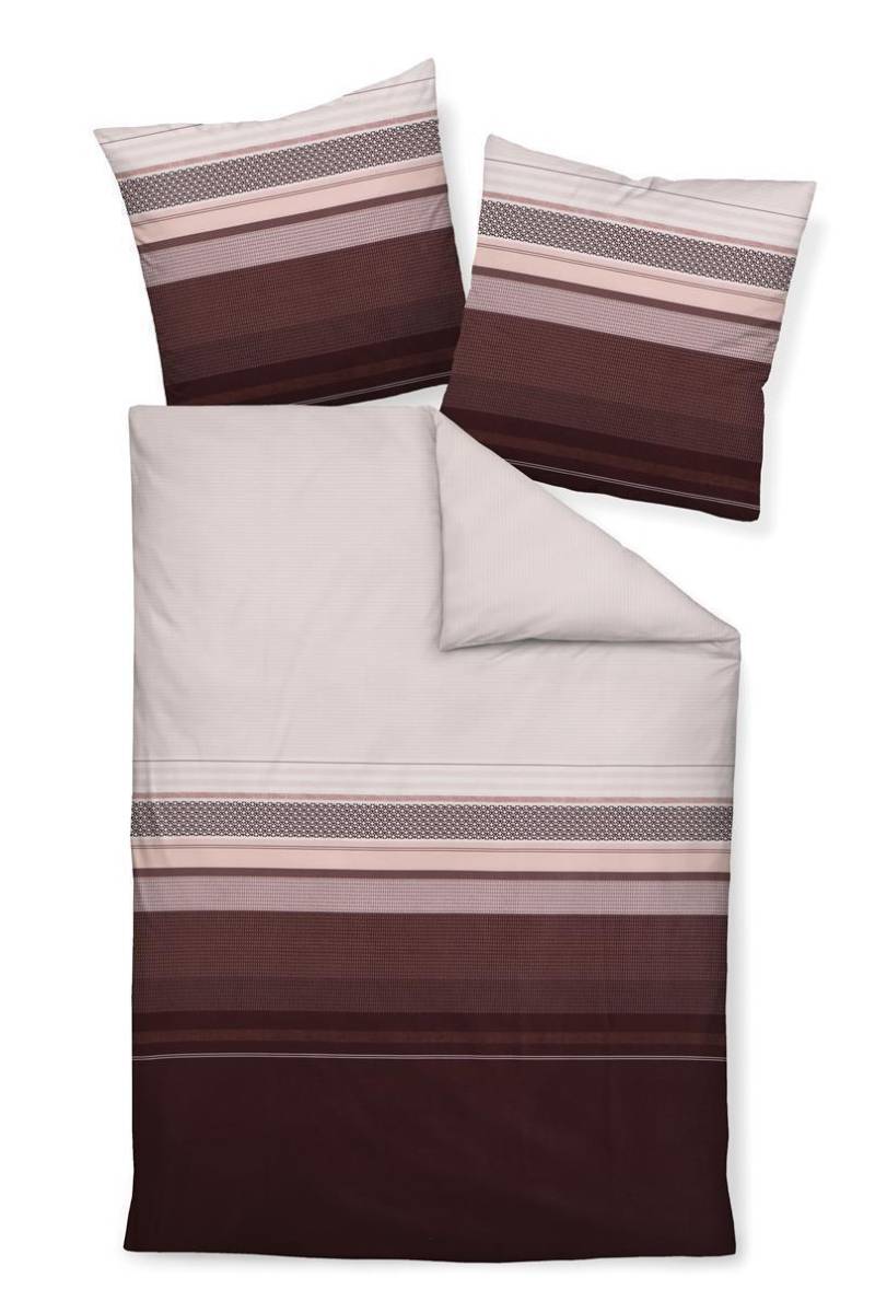 Janine Satin 1B-Bettwäsche 155x220 Streifen mauve rosenholz 87058-01 Janine Satin 1B-Bettwäsche 155x220 Streifen mauve rosenholz 87058-01 von Janine Design GmbH
