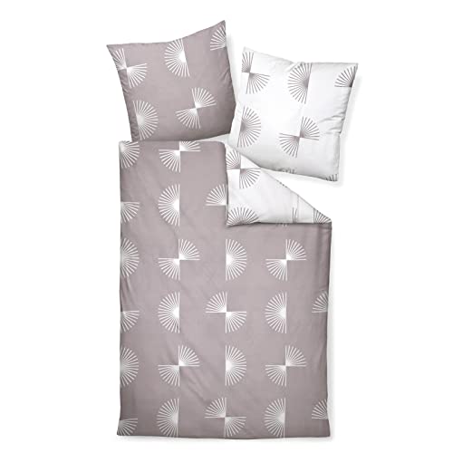 Janine Mako-Satin Bettwäsche J. D. 240x220 cm + 2X 80x80 cm Taupe Janine Mako-Satin Bettwäsche J. D. 240x220 cm + 2X 80x80 cm Taupe von Janine