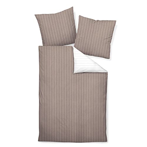 Janine Mako Soft Seersucker Bettwäsche 2 teilig Bettbezug 135 x 200 cm Kopfkissenbezug 80 x 80 cm Tango 20020-07 taupe Janine Mako Soft Seersucker Bettwäsche 2 teilig Bettbezug 135 x 200 cm Kopfkissenbezug 80 x 80 cm Tango 20020-07 taupe von Janine