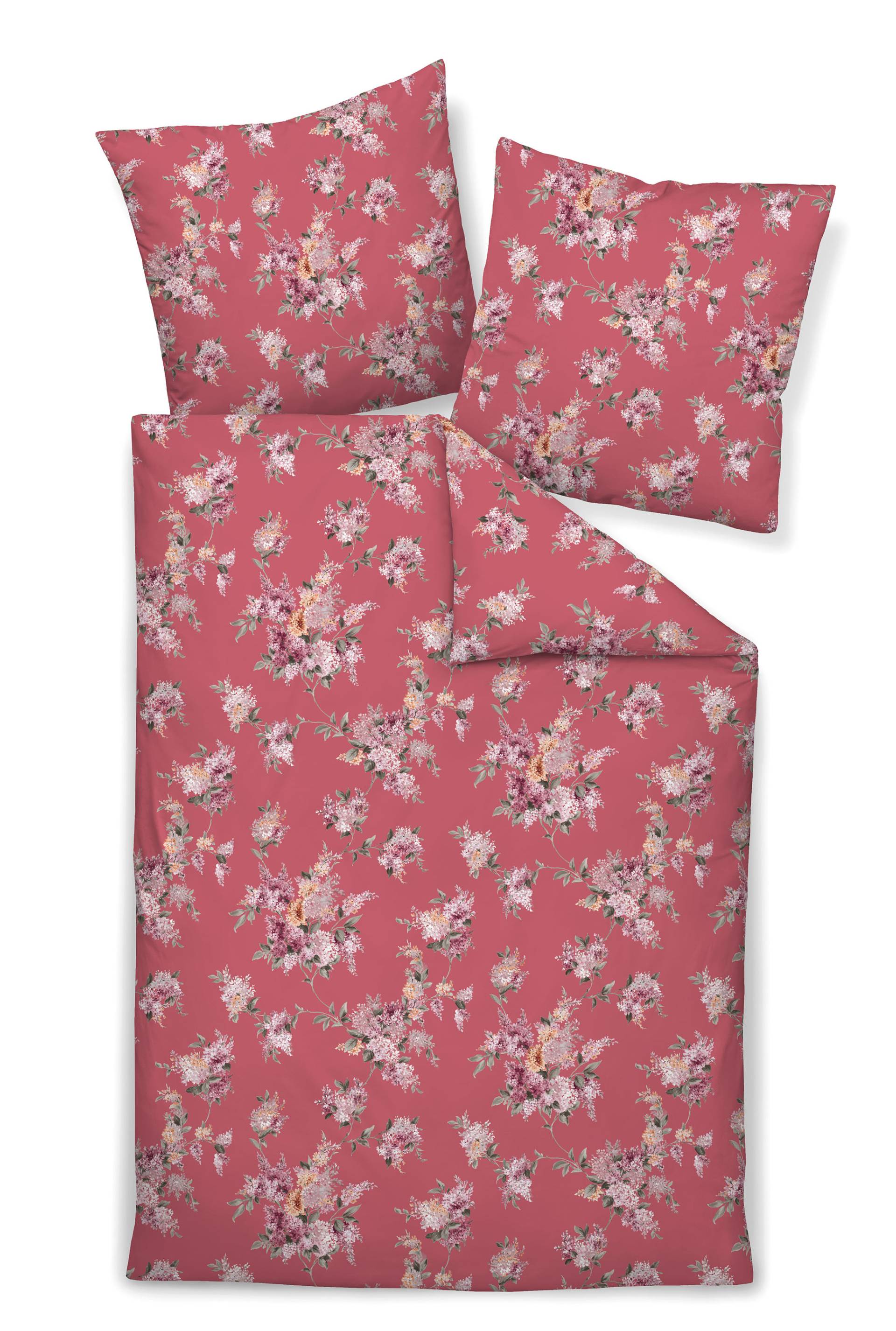 Janine Milano Mako-Satin Bettwäsche 155x220 Blütenstrauß koralle 45034-01 Janine Milano Mako-Satin Bettwäsche 155x220 Blütenstrauß koralle 45034-01 von Janine Design GmbH