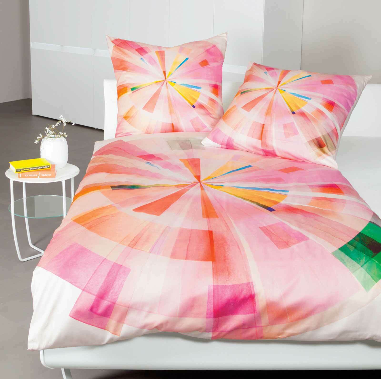 Janine Modern Art Mako-Satin Bettwäsche 135x200 Abstrakt Strahlen rosa 42055-01 Janine Modern Art Mako-Satin Bettwäsche 135x200 Abstrakt Strahlen rosa 42055-01 von Janine Design GmbH