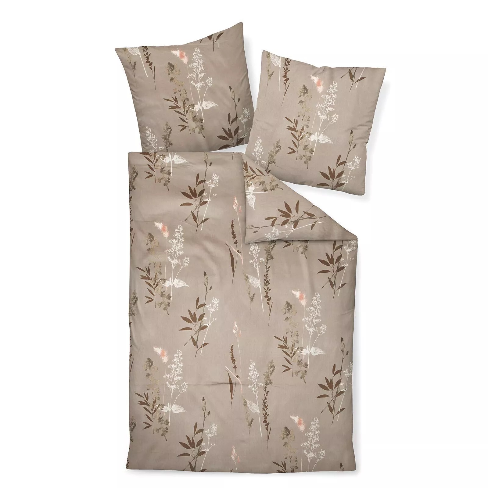 Janine Moments Mako-Satin Bettwäsche 155x220 Gräser Blätter Grashalm braun 98114-7 Janine Moments Mako-Satin Bettwäsche 155x220 Gräser Blätter Grashalm braun 98114-7 von Janine Design GmbH