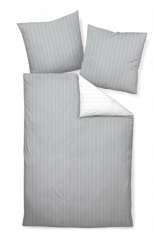 Janine Seersucker 1B-Bettwäsche 135x200 Wende Streifen grau weiß 20020-08 Janine Seersucker 1B-Bettwäsche 135x200 Wende Streifen grau weiß 20020-08 von Janine Design GmbH