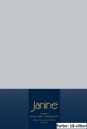 Janine Spannbettlaken ELASTIC 5002, Gr. 150x200 cm, Fb. 18 silber, Elastic-Jersey Janine Spannbettlaken ELASTIC 5002, Gr. 150x200 cm, Fb. 18 silber, Elastic-Jersey von Janine