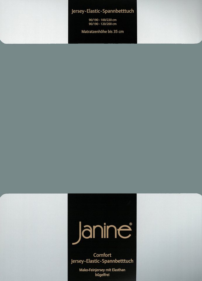 Janine Spannbettlaken ELASTIC 5002, Jersey-Elasthan, Gummizug: rundum, (1 Stück), für Matratzen bis 35 cm Höhe, 95% Baumwolle, hochwertig, langlebig von Janine