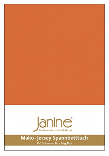 Janine Spannbettlaken Mako Feinjersey Classic Jersey 5007, Größe:140 x 200-160 x 200 cm, Farbe:rost-orange 67 Janine Spannbettlaken Mako Feinjersey Classic Jersey 5007, Größe:140 x 200-160 x 200 cm, Farbe:rost-orange 67 von Janine