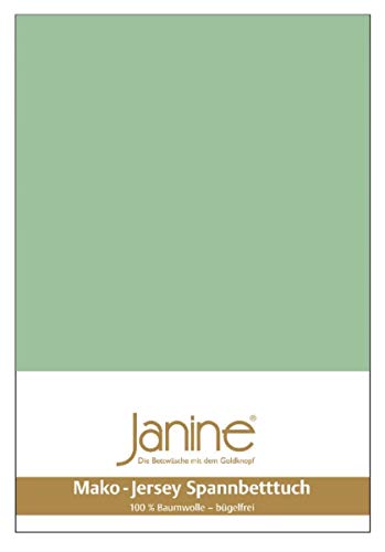 Janine Spannbetttuch 5007 Mako Jersey 180/200 bis 200/200 cm lind Fb. 26 von Janine