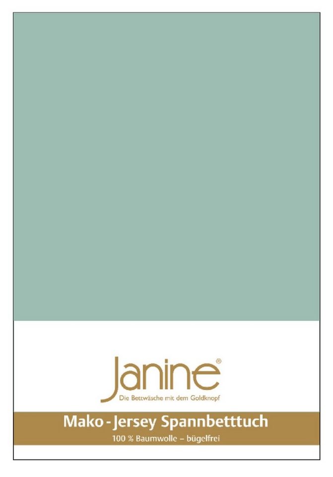 Spannbettlaken Janine Mako Jersey Spannbetttuch Bettlaken 180 - 200 x 200 cm OVP 5007, Janine, Mako-Jersey, Gummizug: rundum, (1 Stück) von Janine