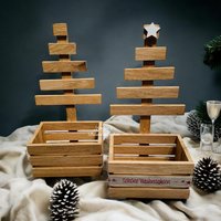 Geschenkverpackung Aus Holz/Geschenktasche Geschenkträger Tannebaumkorb Geschenkkorb Weihnachten von JanineBastelstubchen