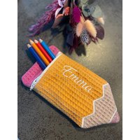 Federmäppchen Personalisiert - Stift Einschulung Mäppchen Mit Name von JaninesFadenzauber