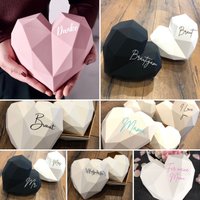 xxl-Herz-Geschenkbox 25x25x18cm Versch. Farben von JaninesFadenzauber