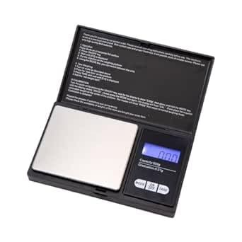 Janjunsi Digitale Küchenwaage Präzisionswaage Mini 500g/0.01g Grammwaage Klein mit LCD-Anzeige Edelstahl-Küchefür Kaffee Kräuter Schmuck Edelsteine von Janjunsi