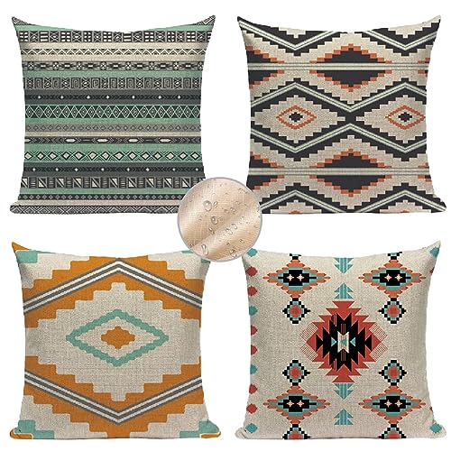 Outdoor Kissen Mandala National Kissenbezug 30x30 cm Kopfkissen 4er Set Sofakissen Wetterfest Kissenhülle Dekokissen Kissenbezüge Quadratische Couchkissen Zierkissenbezug für Garten Zuhause DekorR300 von Janktie