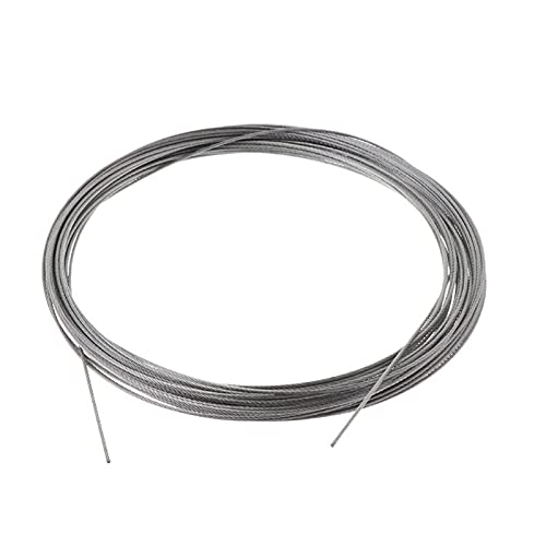 Drahtseil, Stahlseil 10m 304 Edelstahl Draht Seil Weiche Angeln Hebe Kabel 7 × Wäscheleine(1.2mm) von Janmobrian