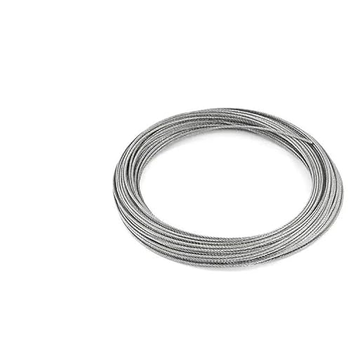 Drahtseil, Stahlseil 3 rollen ~ 1 Rolle 0,5-3mm Durchmesser 7X7 Struktur 304 edelstahl draht seil dünne kabel weicher angeln hebe(1.2mm x 5M) von Janmobrian