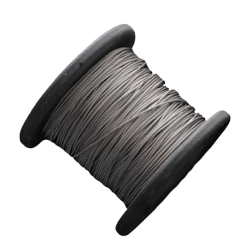 Drahtseil, Stahlseil 50 Meter 0,5–3, mm PVC-beschichtetes flexibles Stahldrahtseil, weiches Drahtseil, transparente Wäscheleine aus Edelstahl(0.6mm) von Janmobrian