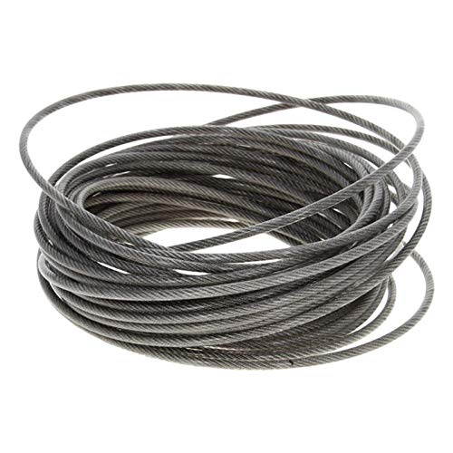 Drahtseil, Stahlseil Drahtseil-304-Edelstahl-Flexible Drahtseile 1.2/3/5 mm Durchmesser 5~10m lange weiche Hubseil Wäscheleine 1pcs(5mm x10m) von Janmobrian