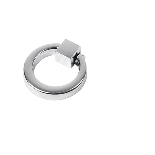 Janmobrian Antik Türklopfer, Türklopfer Aus Gusseisen 1Pc Kreis Türklopfer Zink-Legierung Front Ring for Home Dekorative(Silver) von Janmobrian