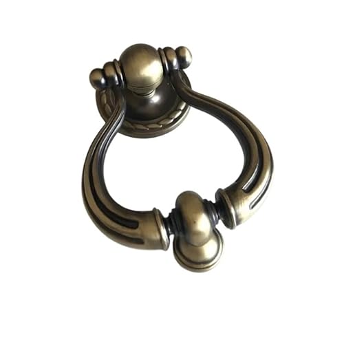Janmobrian Antik Türklopfer, Türklopfer Aus Gusseisen Retro Hof Holz Tür Pull Ring Klopfer Einfache Zink-Legierung Anti-diebstahl(3199 Qinggu) von Janmobrian
