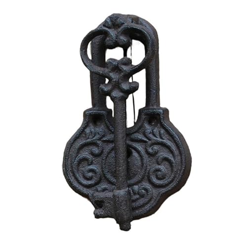 Janmobrian Antik Türklopfer, Türklopfer Aus Gusseisen Rustikales Schlüsselschloss Aus Gusseisen, Türgriff Mit Handklopfen, for Zuhause Und Garten, Schweres Metall, Bauernhaus-Akzente Janmobrian Antik Türklopfer, Türklopfer Aus Gusseisen Rustikales Schlüsselschloss Aus Gusseisen, Türgriff Mit Handklopfen, for Zuhause Und Garten, Schweres Metall, Bauernhaus-Akzente von Janmobrian