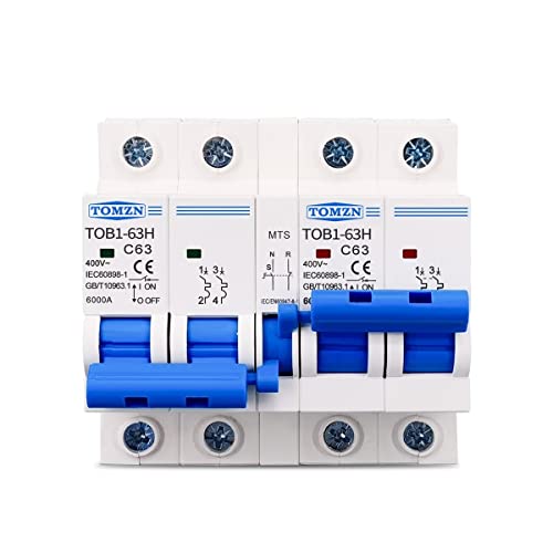 Janmobrian Sicherungsautomat, Leitungsschutzschalter 2P + 2P MTS AC Dual Power Manual Transfer Switch Circuit Breaker MCB 50Hz / 60Hz(50A) von Janmobrian